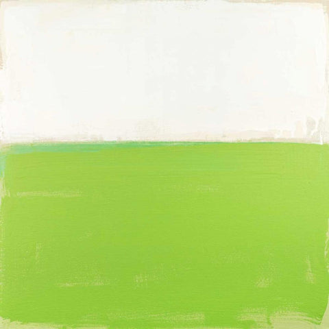 Fresh Green Black Modern Wood Framed Art Print by Bishop, Don