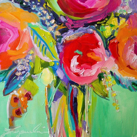 Ode to Summer 1 Black Modern Wood Framed Art Print with Double Matting by Brewer, Jacqueline