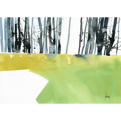 Barcode Wood White Modern Wood Framed Art Print by Bailey, Paul