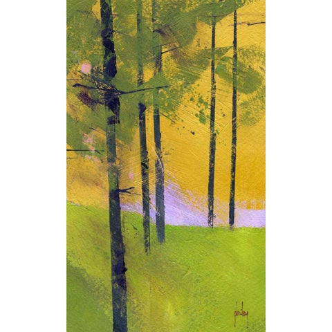 Simple Spruce Black Modern Wood Framed Art Print by Bailey, Paul