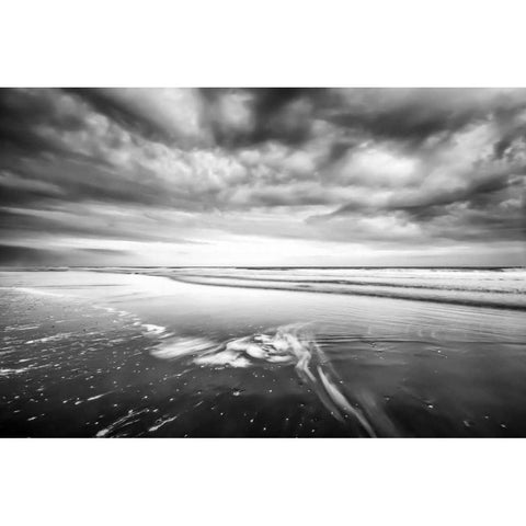 Ebb Tide Black Modern Wood Framed Art Print by Burdick, Chuck