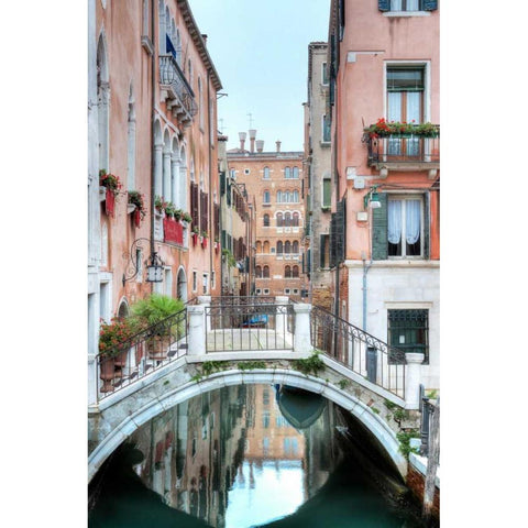 Piccolo Ponte-2 Gold Ornate Wood Framed Art Print with Double Matting by Blaustein, Alan