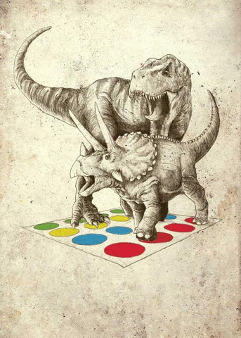 The Ultimate Battle Black Ornate Wood Framed Art Print with Double Matting by Buxton, Michael