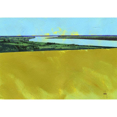 Crouch Valley Gold Ornate Wood Framed Art Print with Double Matting by Bailey, Paul