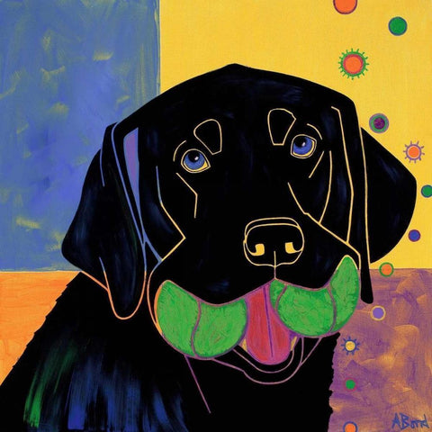 Baller Black Modern Wood Framed Art Print by Bond, Angela