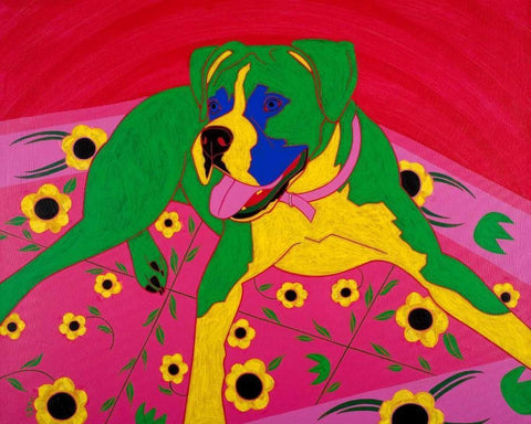 Courageous Clown Black Ornate Wood Framed Art Print with Double Matting by Bond, Angela