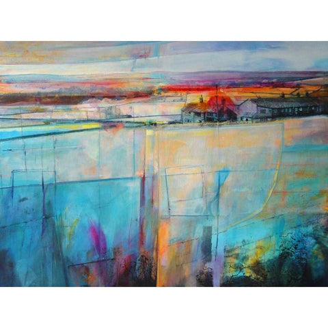 Soft Morning Light Black Modern Wood Framed Art Print by Boyce, Kate