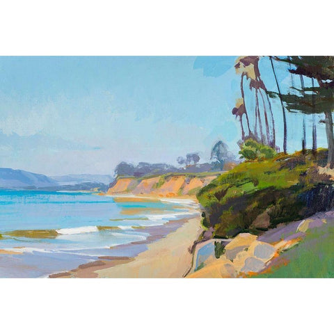 Morning Light, Butterfly Beach White Modern Wood Framed Art Print by Burtt, Marcia