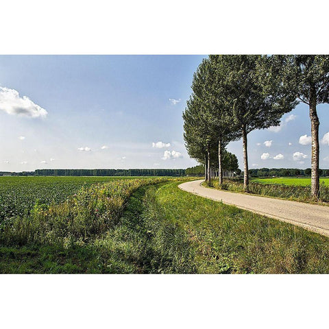 The Road Ahead Black Modern Wood Framed Art Print with Double Matting by Burdick, Chuck