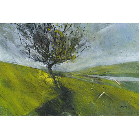 Cambrian Hawthorne White Modern Wood Framed Art Print by Bailey, Paul