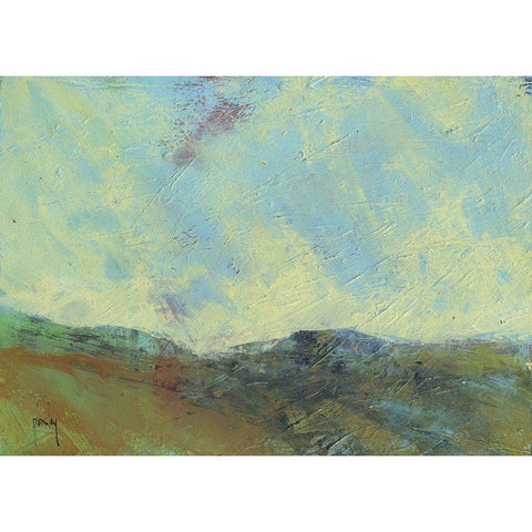 Morning Light Black Modern Wood Framed Art Print with Double Matting by Bailey, Paul