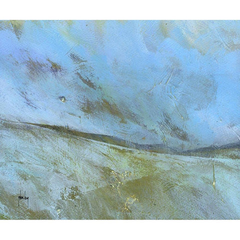 November Moor White Modern Wood Framed Art Print by Bailey, Paul