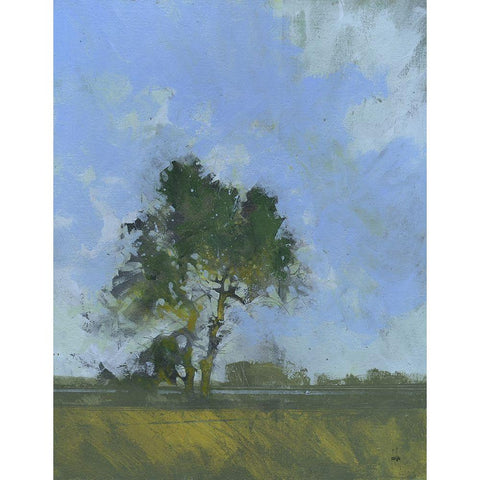 Sandlings Dawn Gold Ornate Wood Framed Art Print with Double Matting by Bailey, Paul