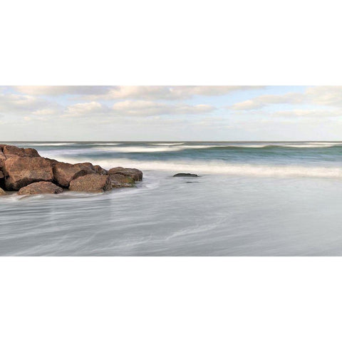 Florida Gulf Coast Black Modern Wood Framed Art Print by Bell, Nicholas