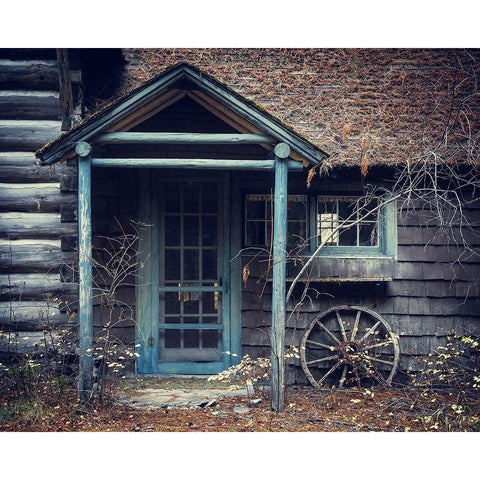 Door to the Past Black Modern Wood Framed Art Print by Broom, Michael