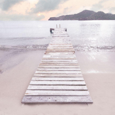 Zen No. 6 White Modern Wood Framed Art Print by Bay, Noah