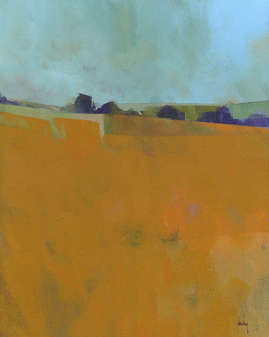 August Fields White Modern Wood Framed Art Print with Double Matting by Bailey, Paul