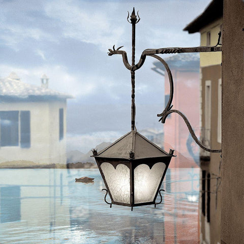 Baveno Lake Vista 1 Black Modern Wood Framed Art Print with Double Matting by Blaustein, Alan