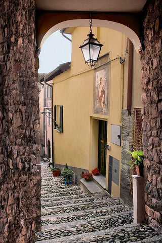 Rezzonico Arc 1 Black Ornate Wood Framed Art Print with Double Matting by Blaustein, Alan