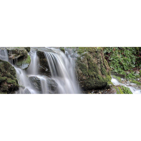 Canyon Falls No. 10 Black Modern Wood Framed Art Print by Blaustein, Alan