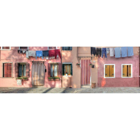 Casa Veneziane No. 2 Black Modern Wood Framed Art Print with Double Matting by Blaustein, Alan