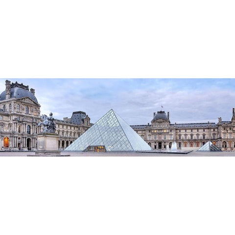 Louve Vista du Matin No. 1 Black Modern Wood Framed Art Print with Double Matting by Blaustein, Alan