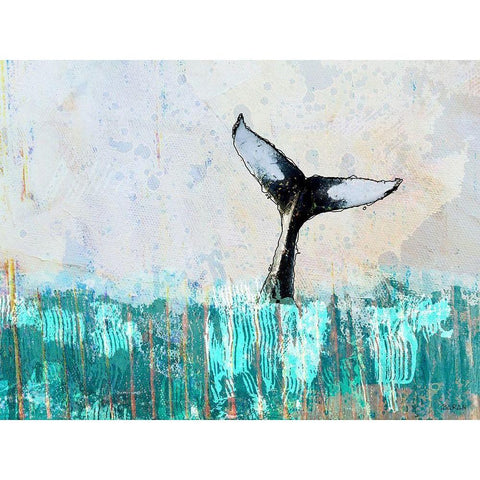 Solo Fluke Black Modern Wood Framed Art Print with Double Matting by Baran, John