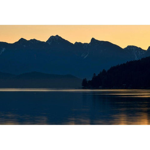 Peaceful Majesty Black Modern Wood Framed Art Print with Double Matting by Burdick, Chuck