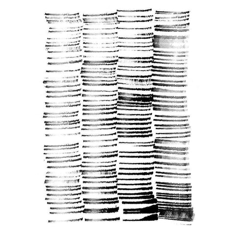 City Spaces 1 Black Modern Wood Framed Art Print by Binkin, Lesia