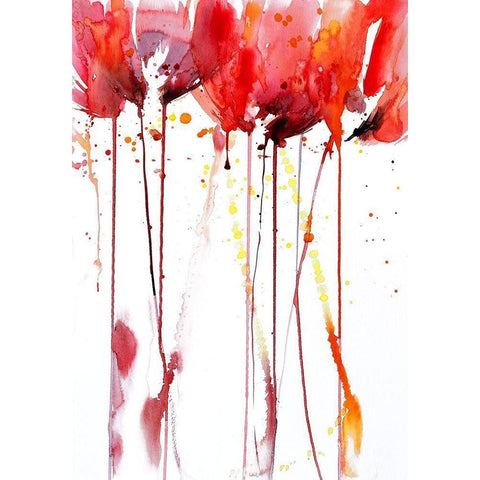 Tangerine Tango 2 Gold Ornate Wood Framed Art Print with Double Matting by Binkin, Lesia