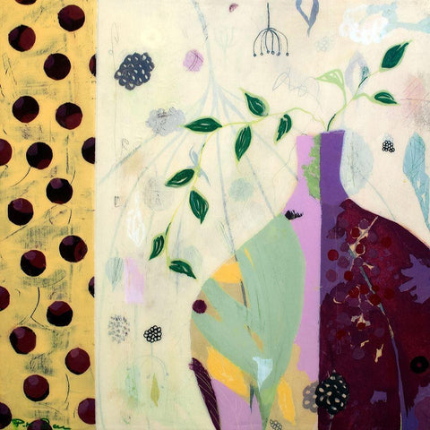 Charlotte Black Modern Wood Framed Art Print with Double Matting by Beer, Pamela K.