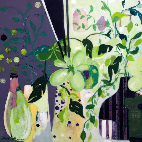 Constance Gold Ornate Wood Framed Art Print with Double Matting by Beer, Pamela K.