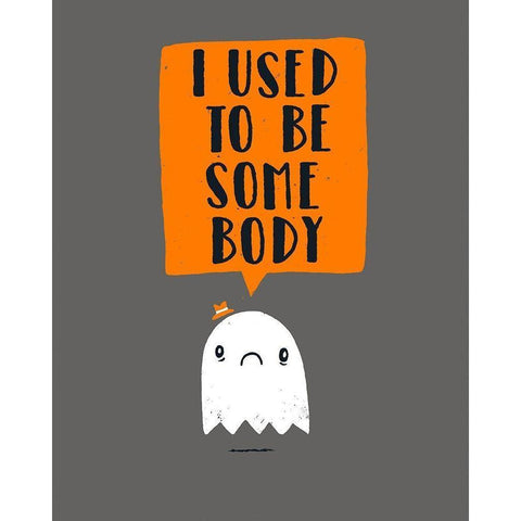 I Used To Be Some Body Black Modern Wood Framed Art Print with Double Matting by Buxton, Michael