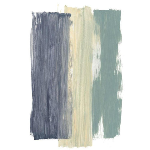 Striped Abstract Black Modern Wood Framed Art Print by Baker, Bronwyn