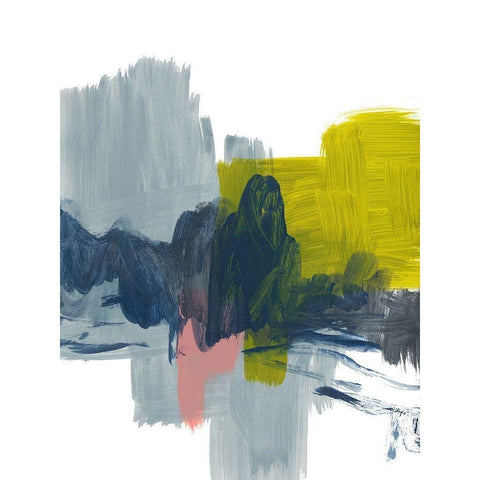 City View White Modern Wood Framed Art Print by Baker, Bronwyn