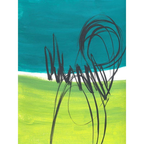 Every Which Way No. 2 White Modern Wood Framed Art Print by Baker, Bronwyn