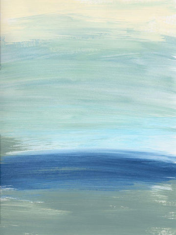 Morning Returns White Modern Wood Framed Art Print with Double Matting by Baker, Bronwyn