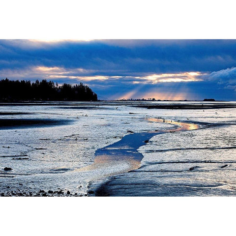 Reflections Along The Way Black Modern Wood Framed Art Print with Double Matting by Burdick, Chuck