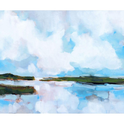 Reflection Black Modern Wood Framed Art Print by Burggraaf, Stella