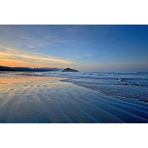 Sandy Shore Black Modern Wood Framed Art Print by Burdick, Chuck
