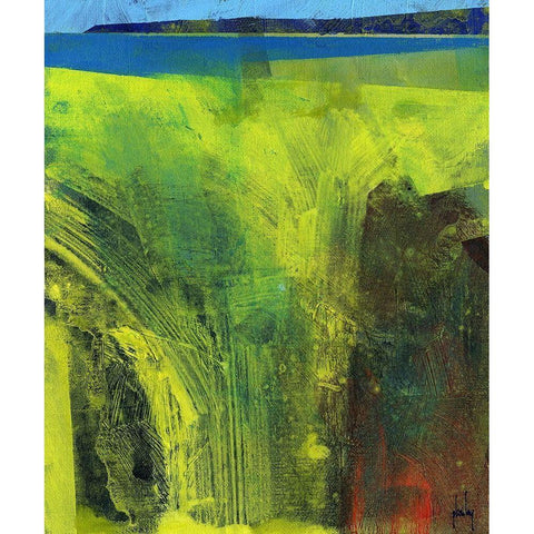 Limonite Bay White Modern Wood Framed Art Print by Bailey, Paul