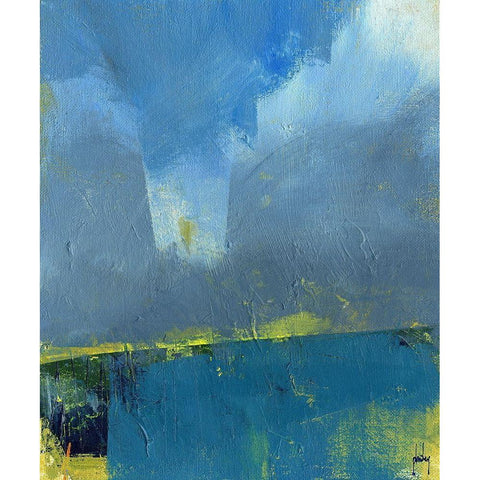 Pasture Black Modern Wood Framed Art Print with Double Matting by Bailey, Paul