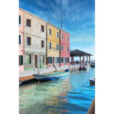 Bruano #11 White Modern Wood Framed Art Print by Blaustein, Alan