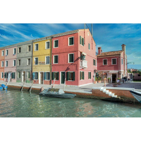 Bruano #7 White Modern Wood Framed Art Print by Blaustein, Alan