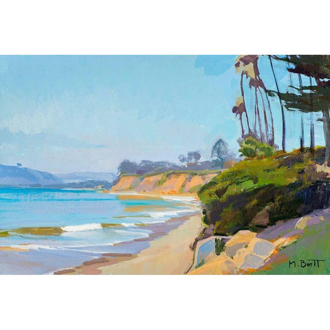 Midday White Modern Wood Framed Art Print by Burtt, Marcia