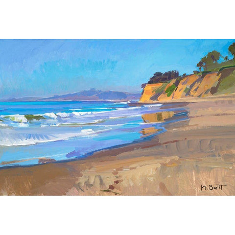 Morning Light Gold Ornate Wood Framed Art Print with Double Matting by Burtt, Marcia