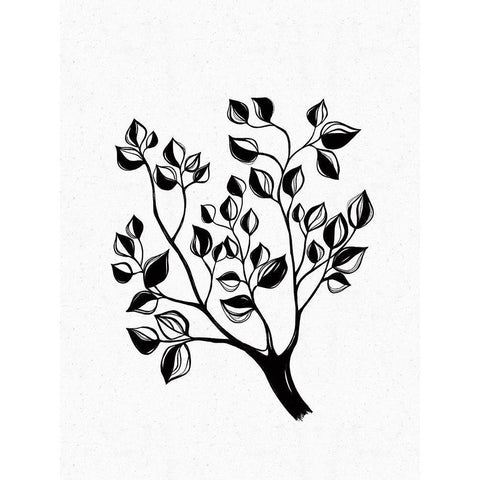 Climb Black Modern Wood Framed Art Print with Double Matting by Banerjee, Ishita