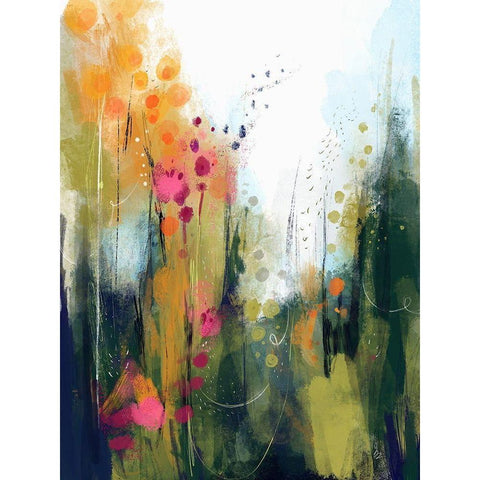 Wildwood Black Modern Wood Framed Art Print by Banerjee, Ishita