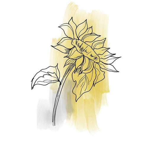 Botanique en Gris 2 White Modern Wood Framed Art Print by Baker, Bronwyn