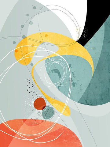 Galactic 02 - Crossings Black Ornate Wood Framed Art Print with Double Matting by Banerjee, Ishita